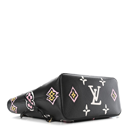 Louis Vuitton Monogram Giant Wild At Heart Neverfull MM Black 3 of 4