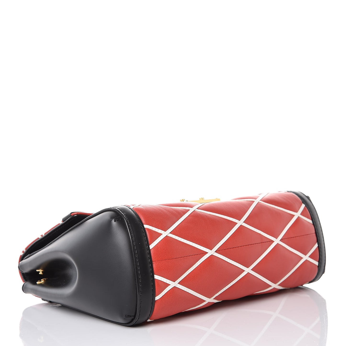 Lambskin Malletage Pochette Flap Rouge
