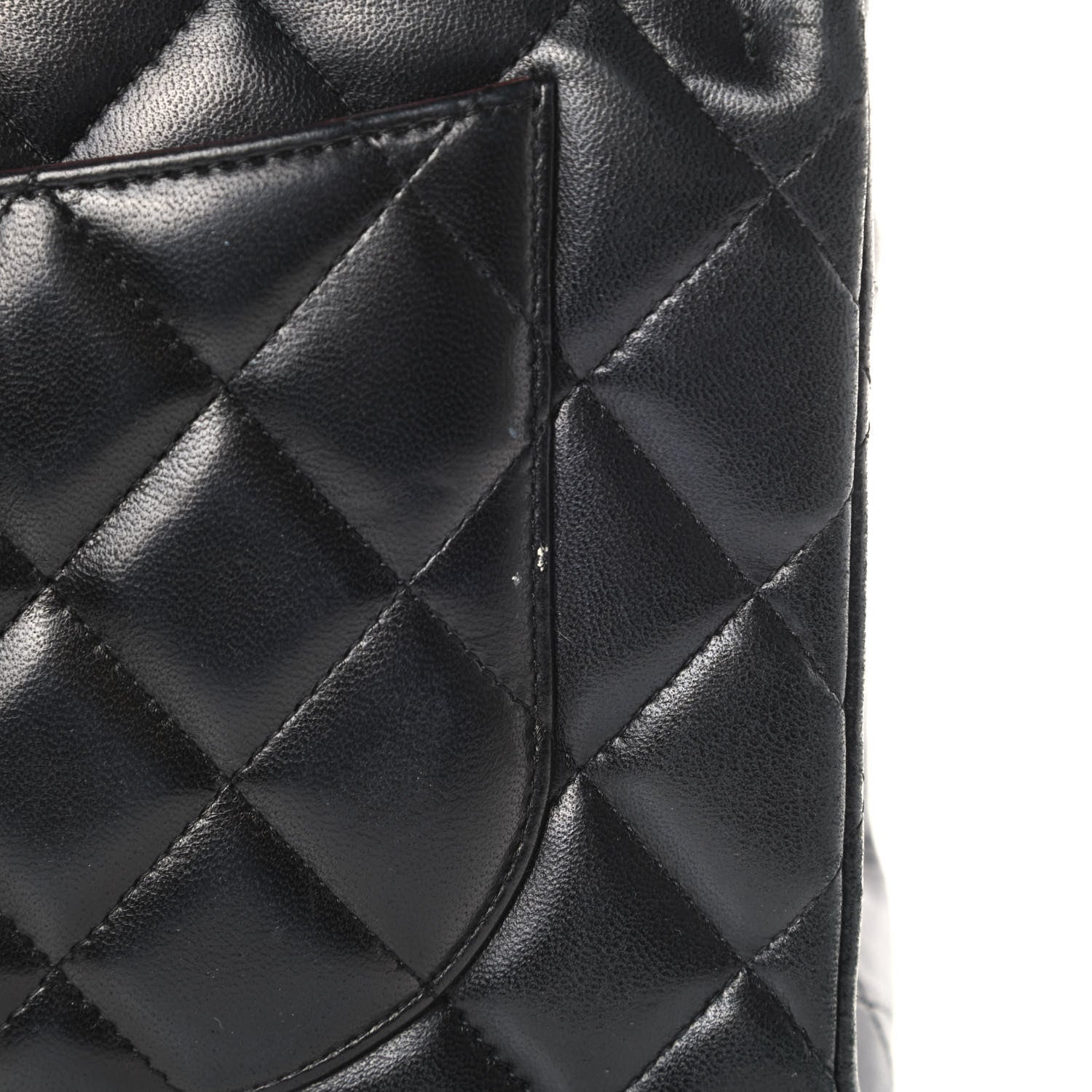 Chanel Lambskin Quilted Jumbo Double Flap Black 19 of 19