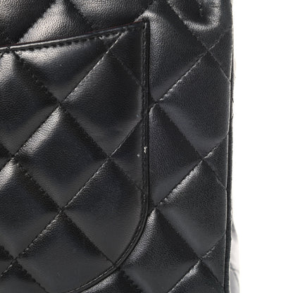 Chanel Lambskin Quilted Jumbo Double Flap Black 19 of 19