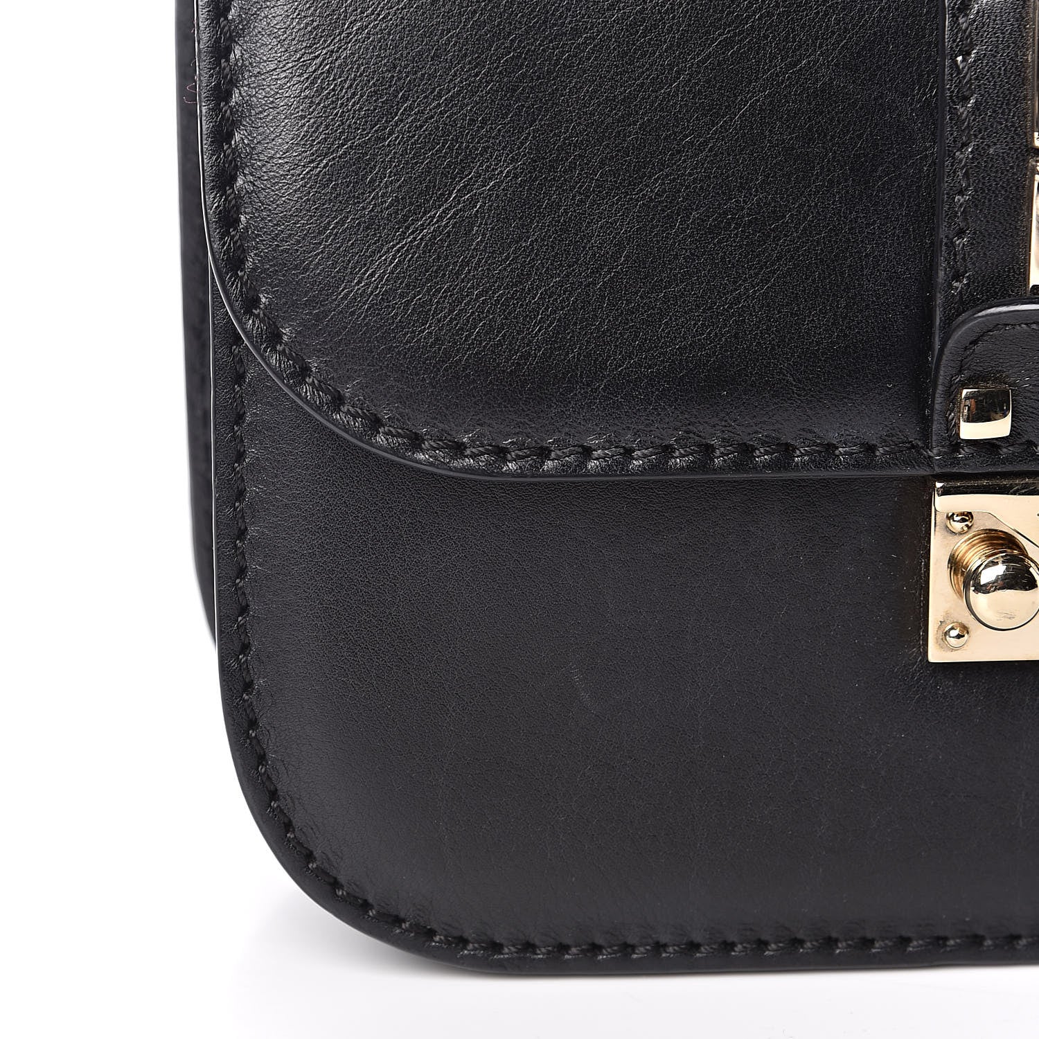 Valentino Garavani Vitello Small Glam Lock Rockstud Flap Black 11 of 12