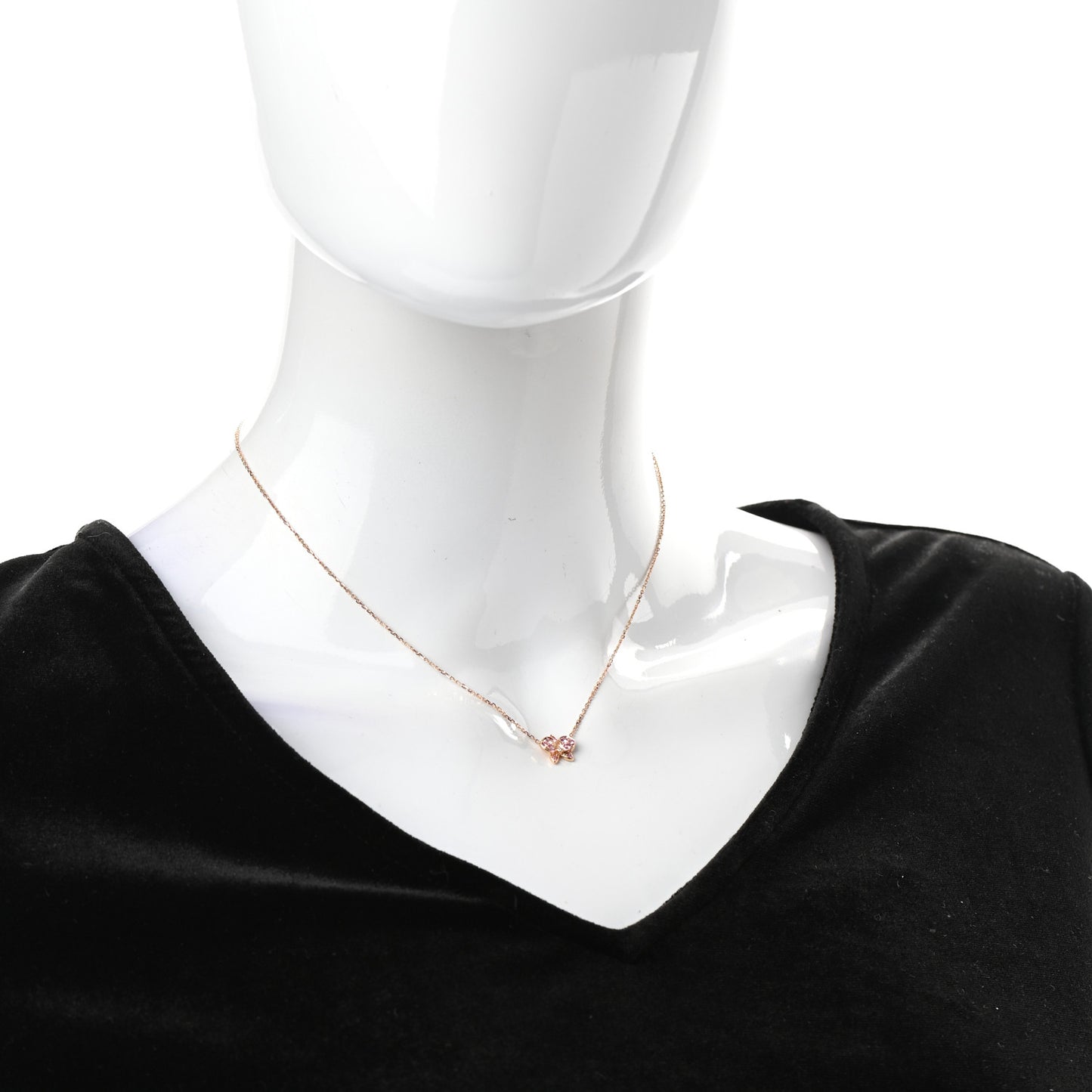 18K Pink Gold Diamond Pink Sapphire Caresse D'Orchidees Par Cartier Necklace