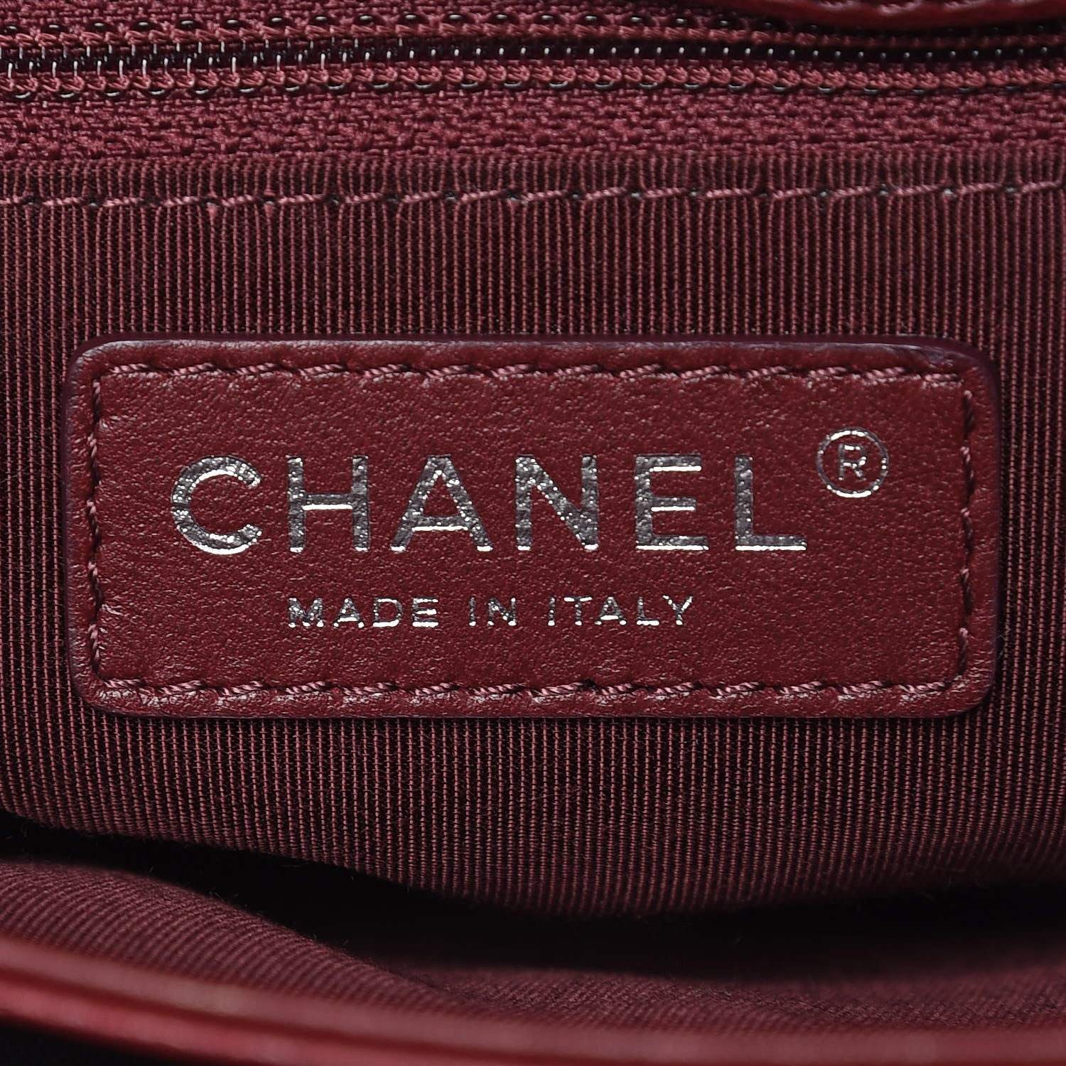 Chanel Caviar Quilted Medium Rock In Rome Single Flap Burgundy 5 of 10