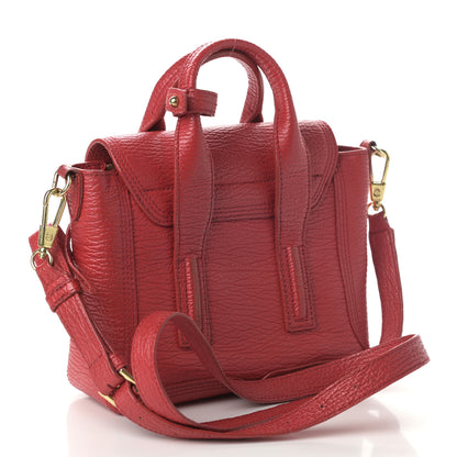 3.1 Phillip Lim Textured Calfskin Mini Pashli Satchel Red 3 of 12