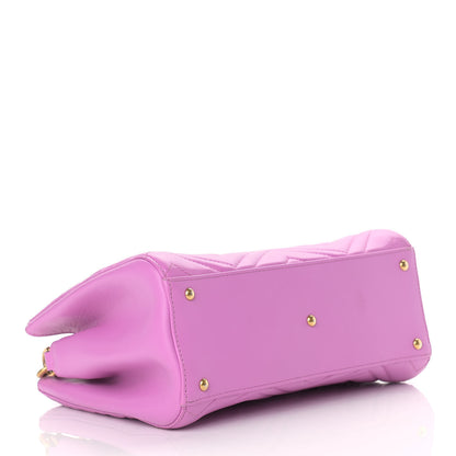 Gucci Calfskin Matelasse Small GG Marmont Tote Candy Mousse 3 of 11