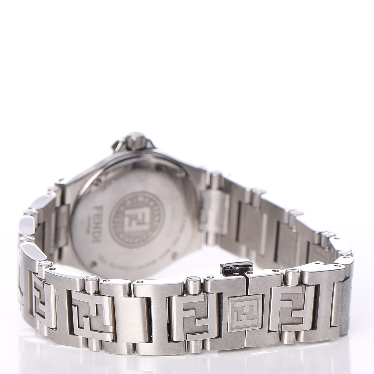 Fendi Stainless Steel Diamond Pave Bezel 28mm High Speed Quartz Watch 4 of 8