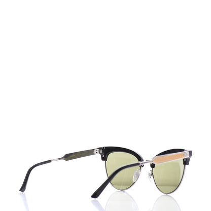 Gucci Acetate Damascato Cat Eye Sunglasses GG0055S Black Gold 4 of 6