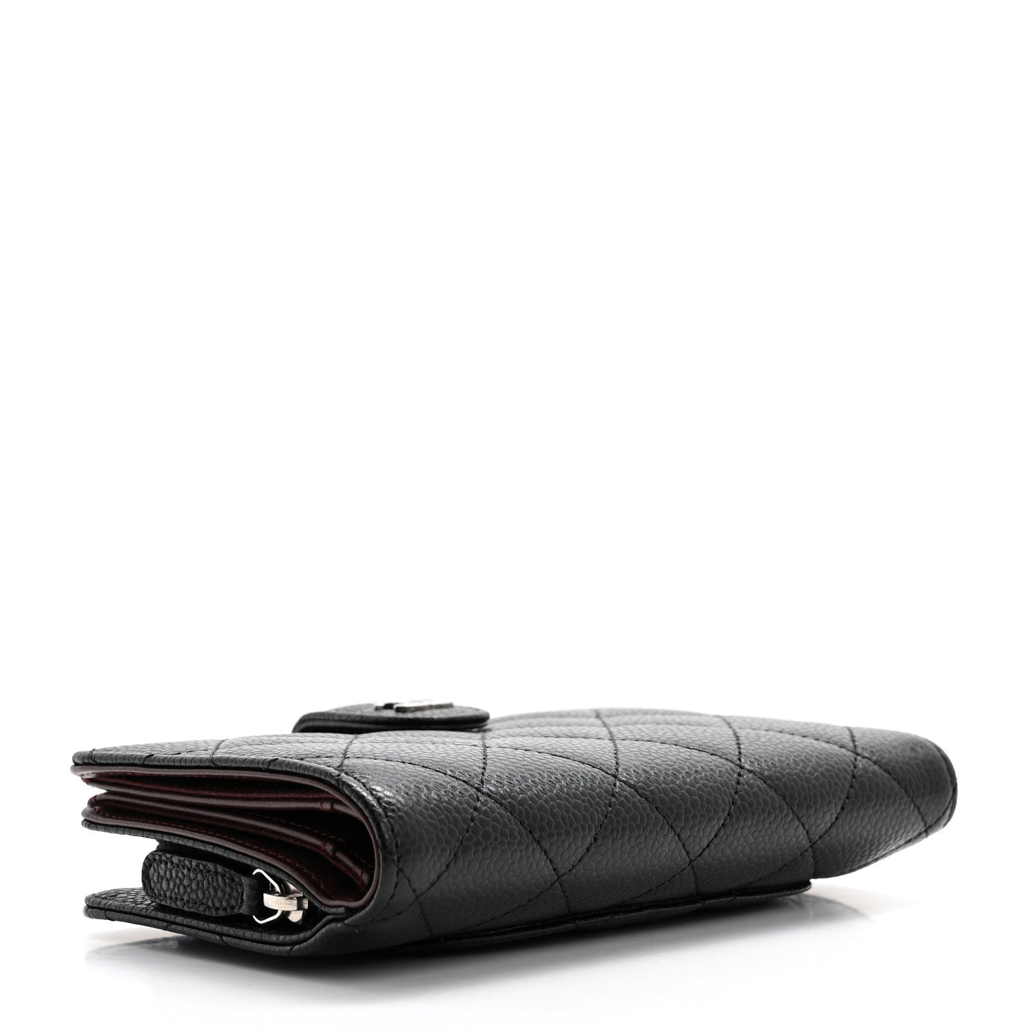Chanel Caviar Quilted Zipped Pocket Wallet Black 4 of 8