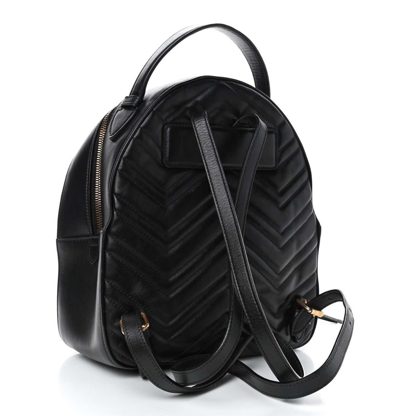 Calfskin Matelasse GG Marmont Dome Backpack Black