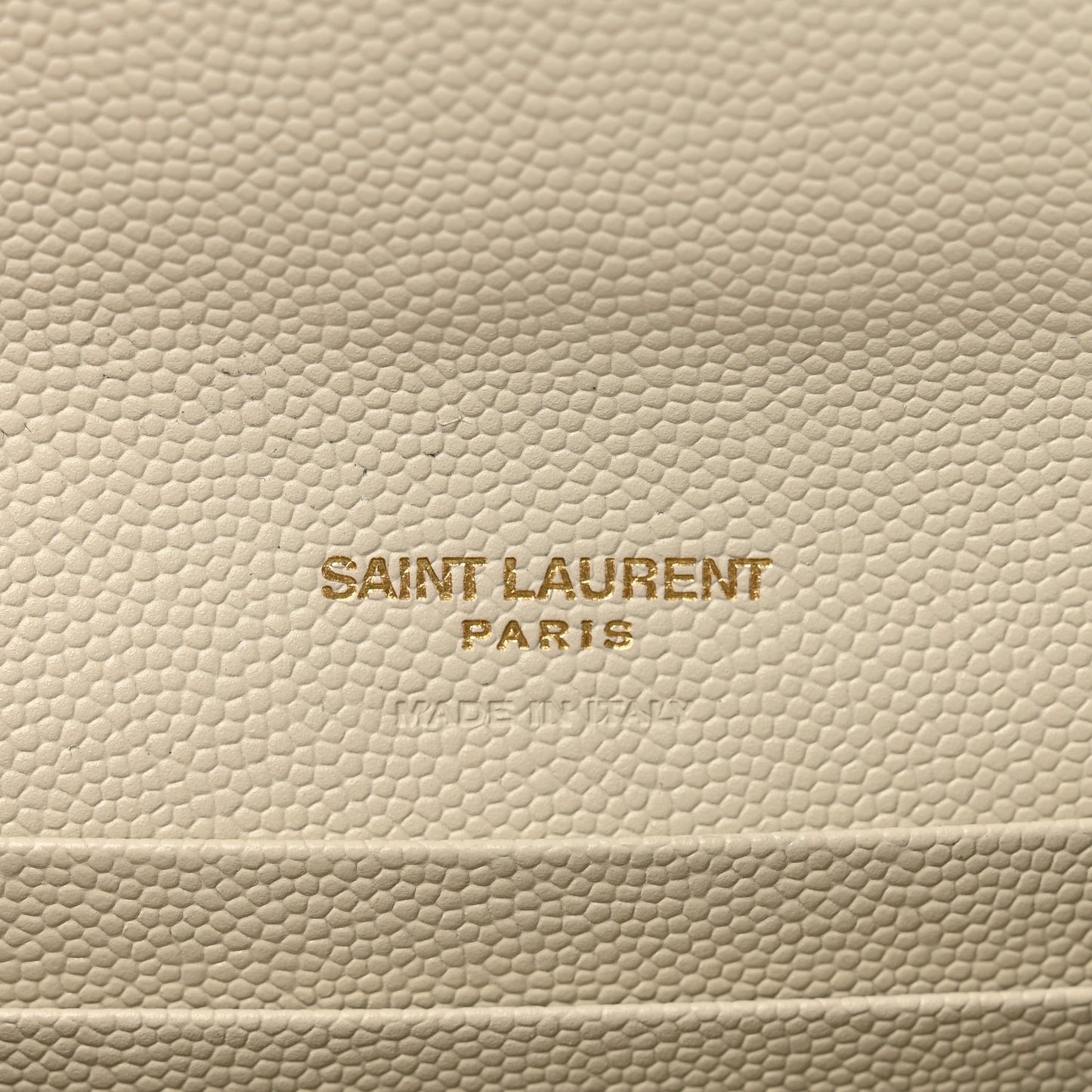 Grain De Poudre Matelasse Chevron Small Monogram Envelope Wallet Crema Soft
