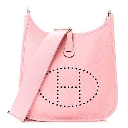 Hermes Taurillon Clemence Evelyne III PM Rose Sakura 1 of 12