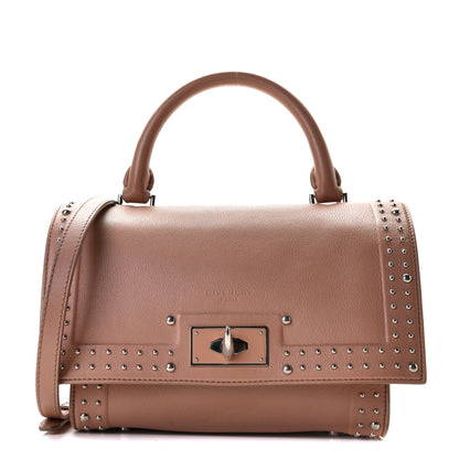 Givenchy Grained Calfskin Studded Mini Shark Lock Satchel Old Pink 1 of 12