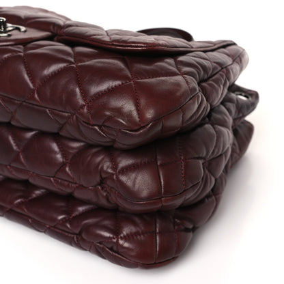 Chanel Lambskin Quilted Chanel 3 Maxi Tote Burgundy 9 of 12