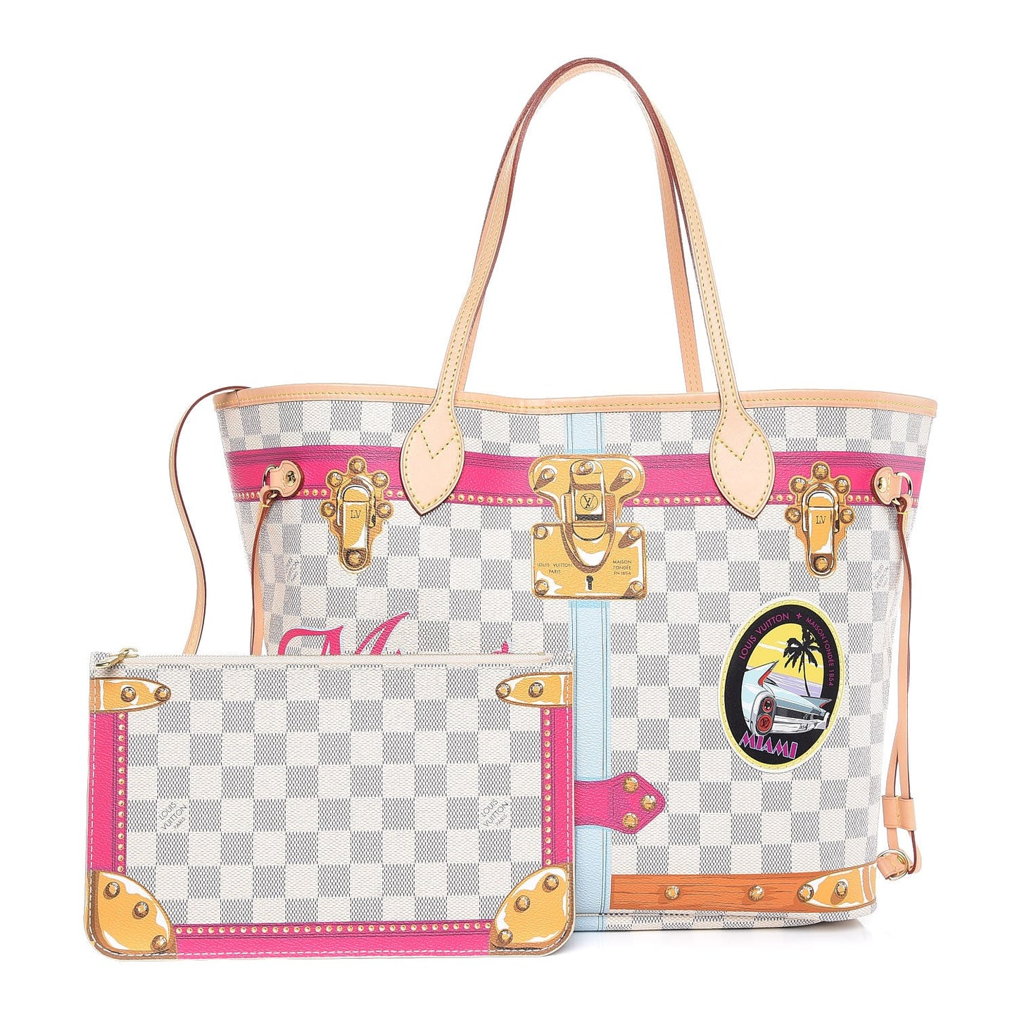 Damier Azur Summer Trunks Miami Neo Neverfull MM