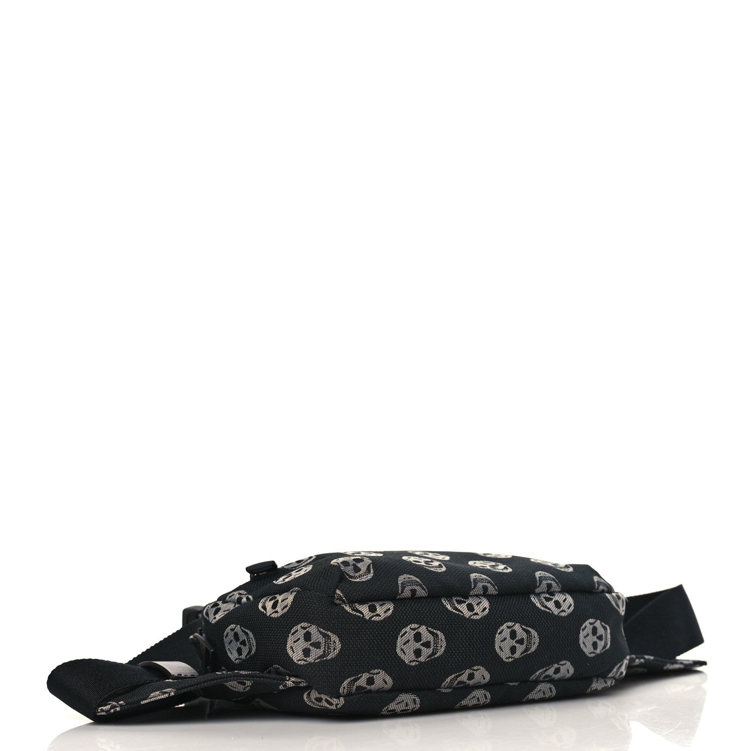 Alexander McQueen Jacquard Skull Belt Bag Black White 4 of 8