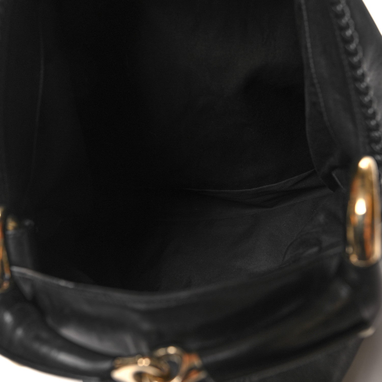 Gucci Calfskin Large Horsebit Chain Hobo Black 5 of 10