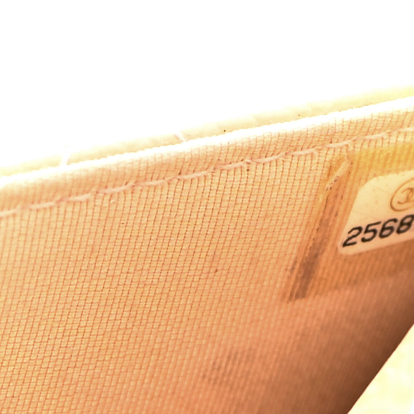 Caviar Quilted Wallet On Chain WOC Beige