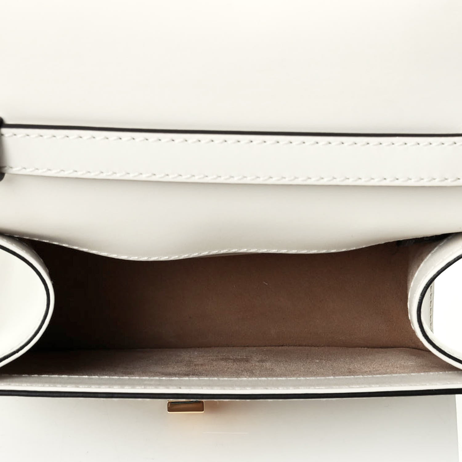 Gucci Calfskin Mini Sylvie Top Handle Bag White 7 of 10