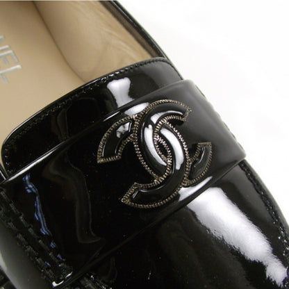 Chanel Patent Leather Loafers Black 5 of 7