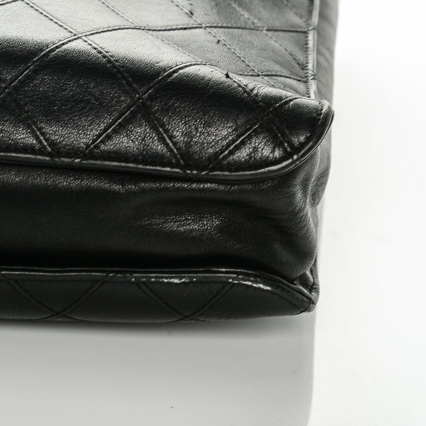 Lambskin Briefcase Bag Black