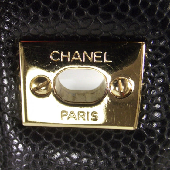 Caviar Jumbo Flap Black
