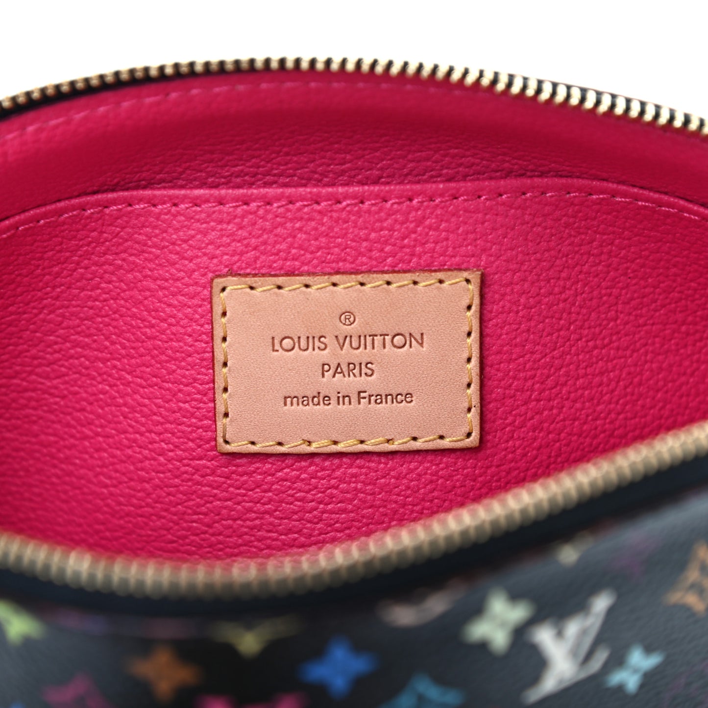 Monogram Multicolor Cosmetic Pouch Black Grenade