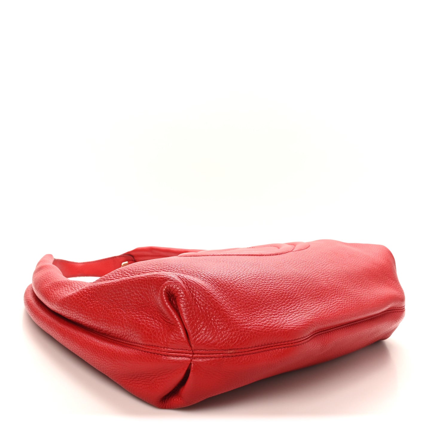 Pebbled Calfskin Soho Hobo Red