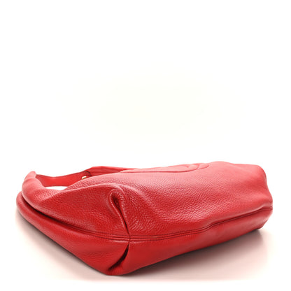 Gucci Pebbled Calfskin Soho Hobo Red 4 of 11