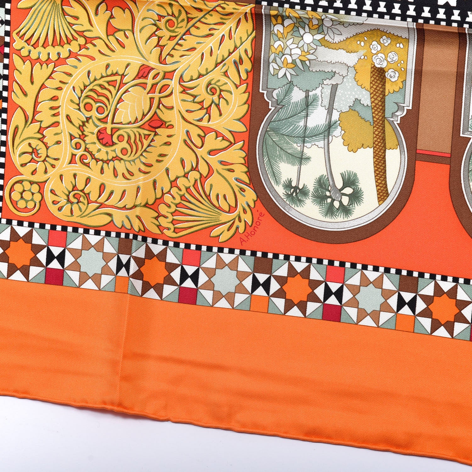 Hermes Silk Les Jardins D'Andalouise Scarf 90 5 of 5