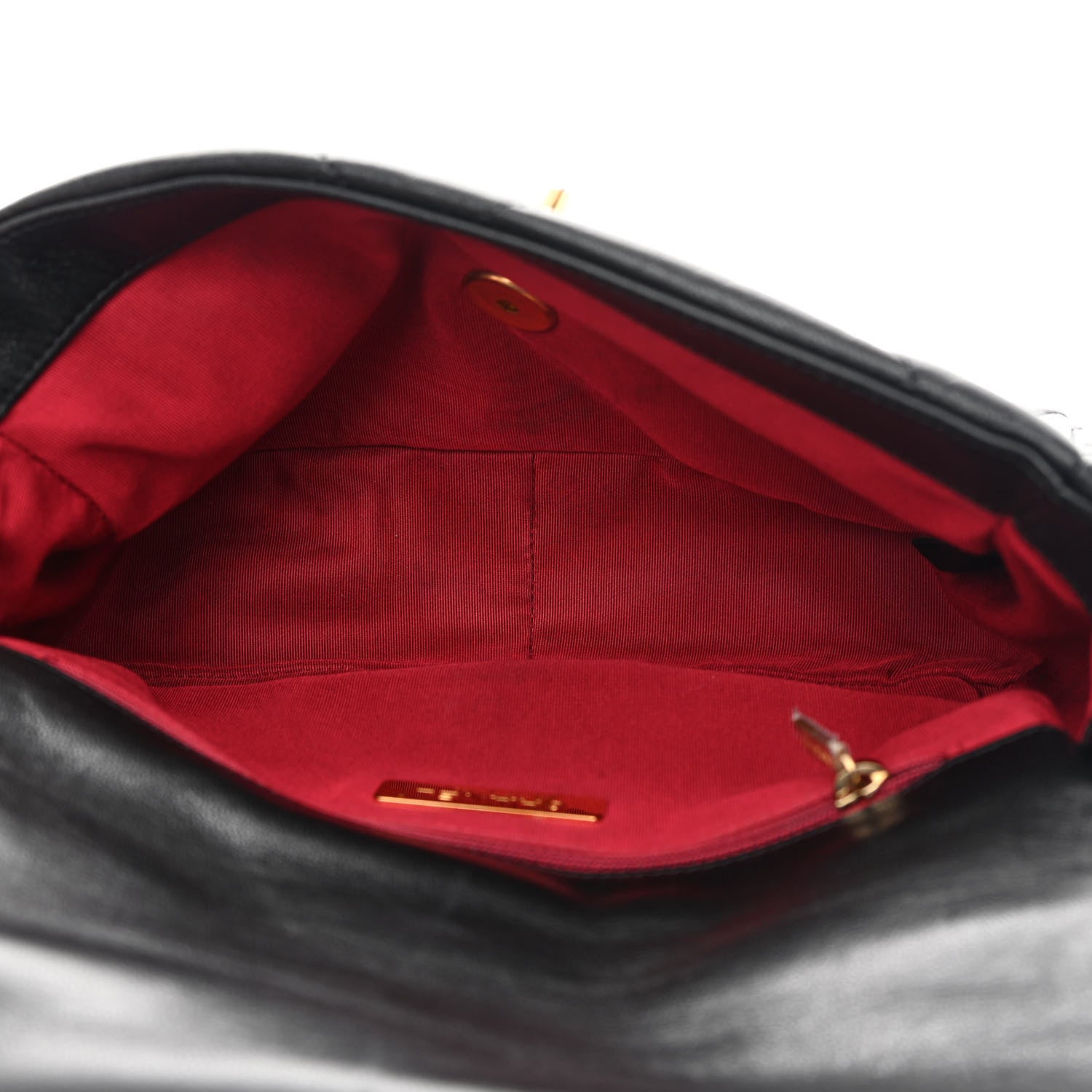 Chanel Goatskin Quilted Medium Chanel 19 Flap Black 5 of 12