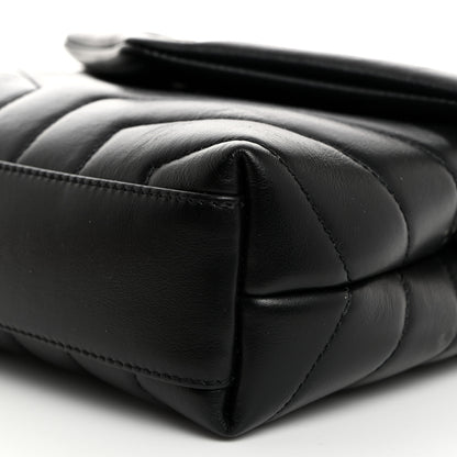 Saint Laurent Calfskin Y Quilted Monogram Toy Loulou Crossbody Bag Black 11 of 11