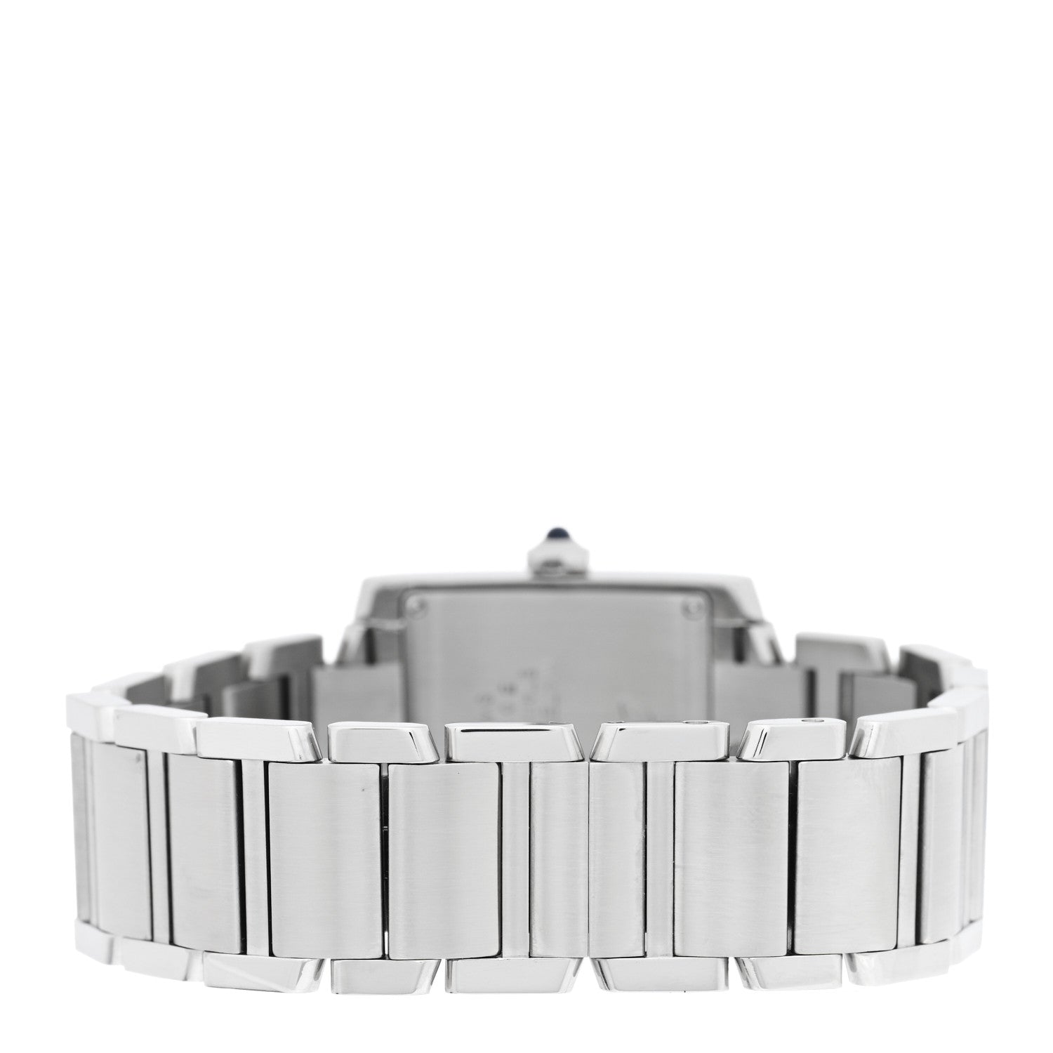 Cartier Stainless Steel Diamond Bezel 25mm Tank Francaise Quartz Watch 3 of 4