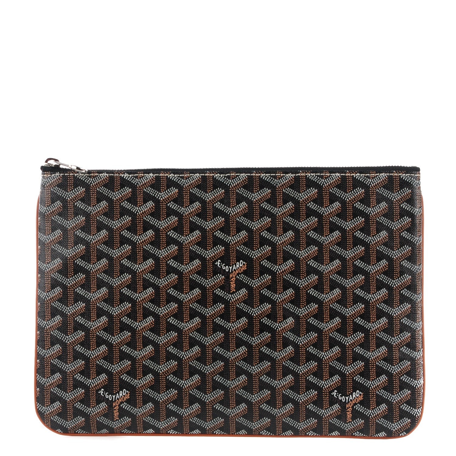 Goyard Goyardine Senat Pochette MM Black Gold 1 of 10