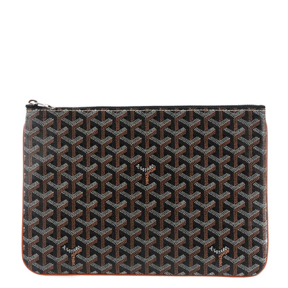Goyard Goyardine Senat Pochette MM Black Gold 1 of 10