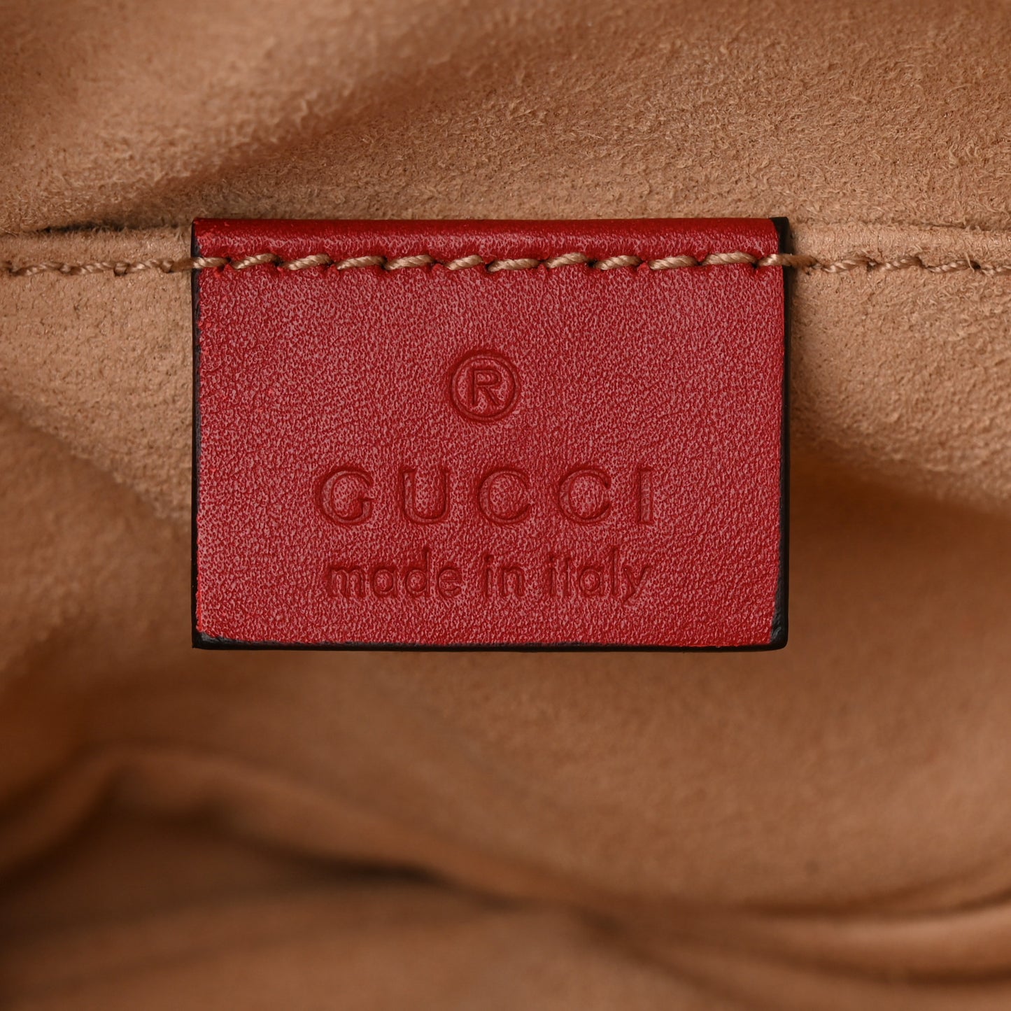 Calfskin Matelasse GG Marmont Belt Bag 85 34 Hibiscus Red