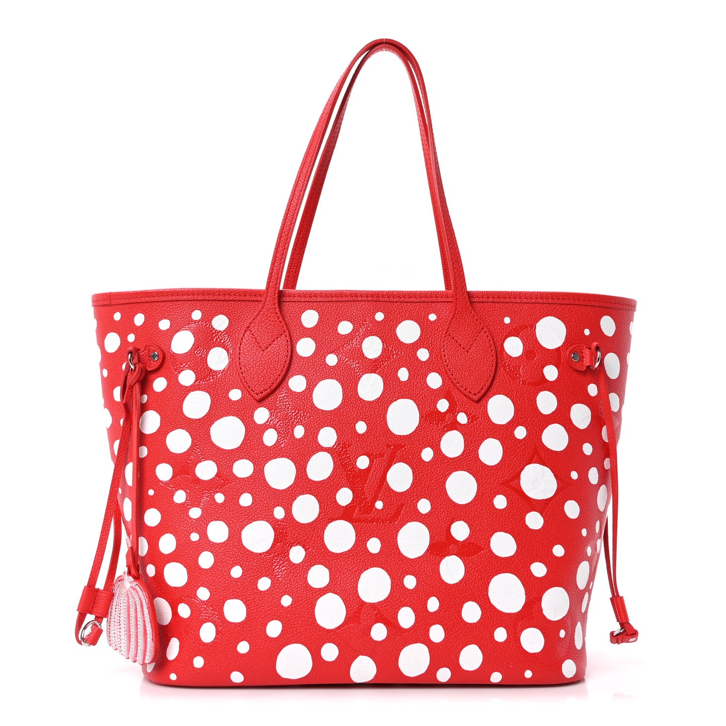 LV X YK Empreinte Infinity Dots Neverfull MM Rouge White