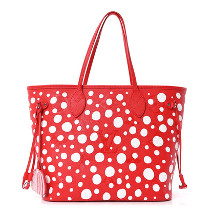 Louis Vuitton LV X YK Empreinte Infinity Dots Neverfull MM Rouge White 1 of 10