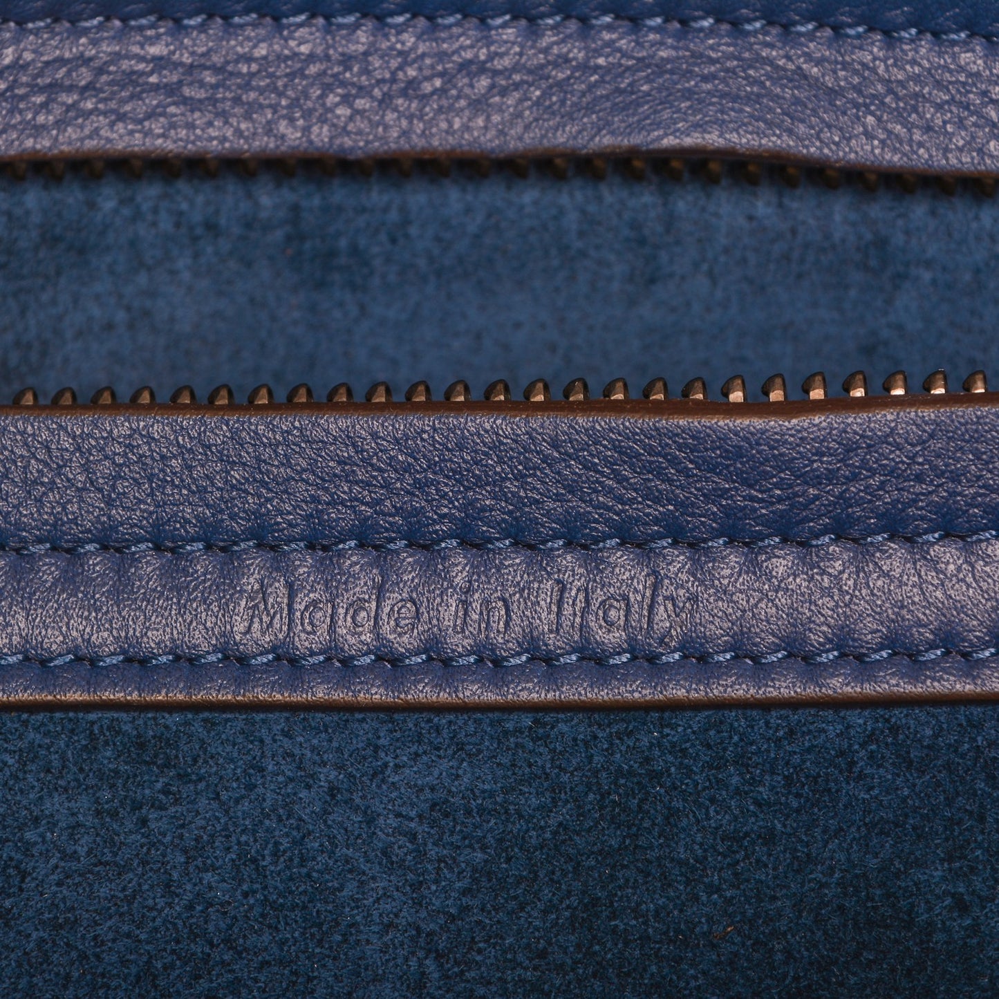 Supple Calfskin Medium Phantom Luggage Indigo