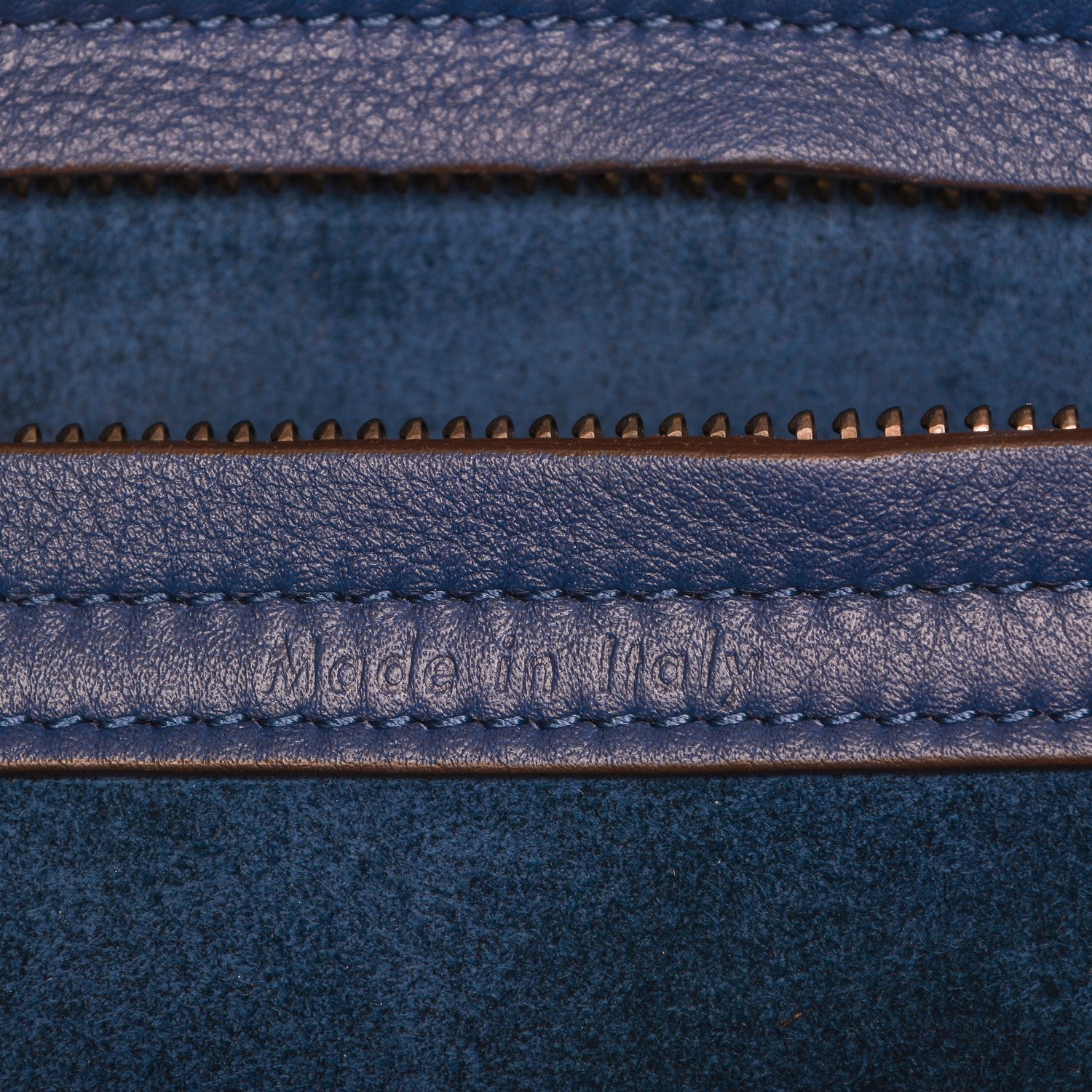 Celine Supple Calfskin Medium Phantom Luggage Indigo 5 of 7