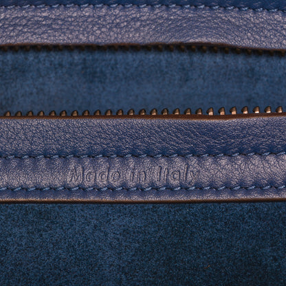 Celine Supple Calfskin Medium Phantom Luggage Indigo 5 of 7