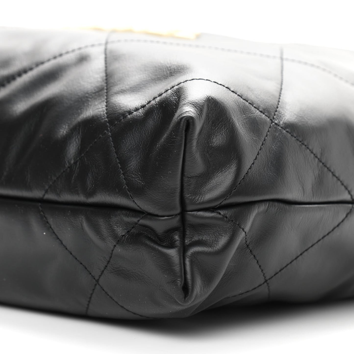 Calfskin Quilted Small Chanel 22 Black