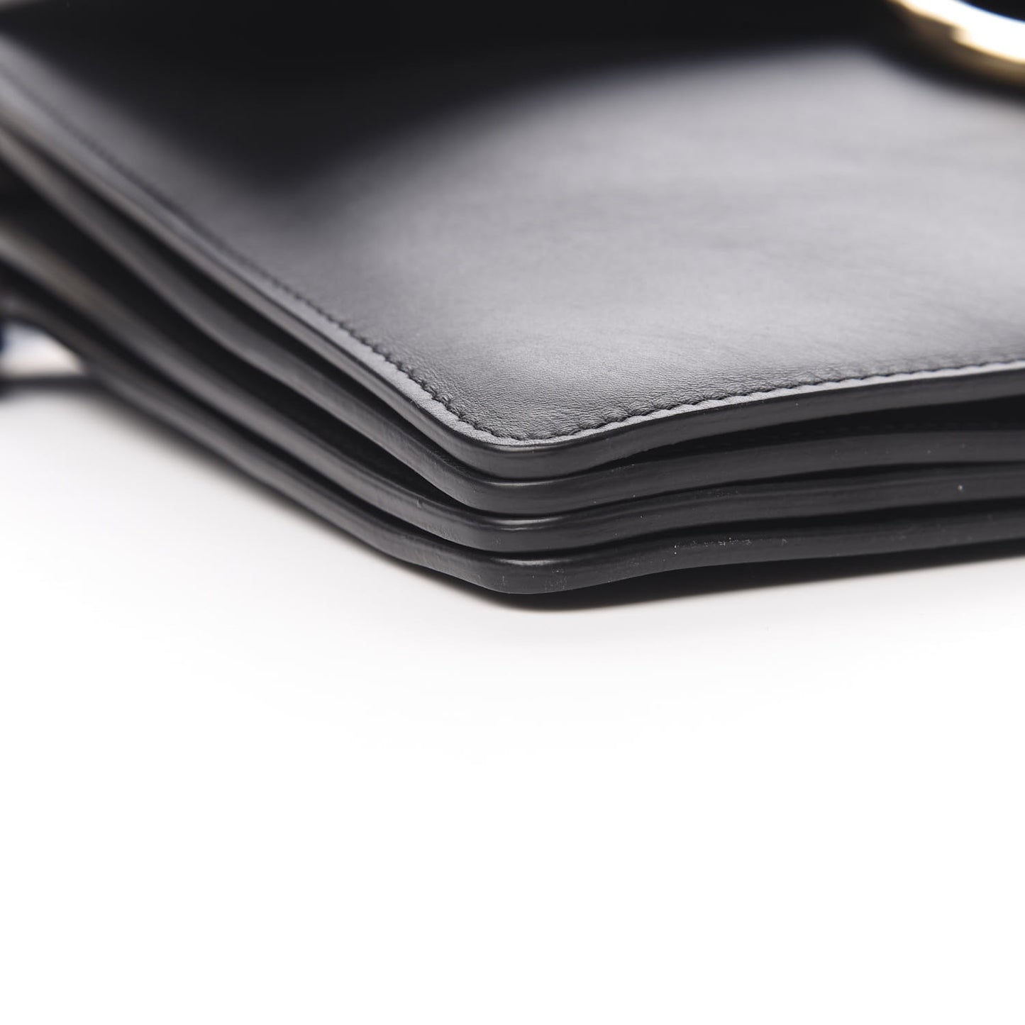 Suede Calfskin Medium Faye Shoulder Bag Black