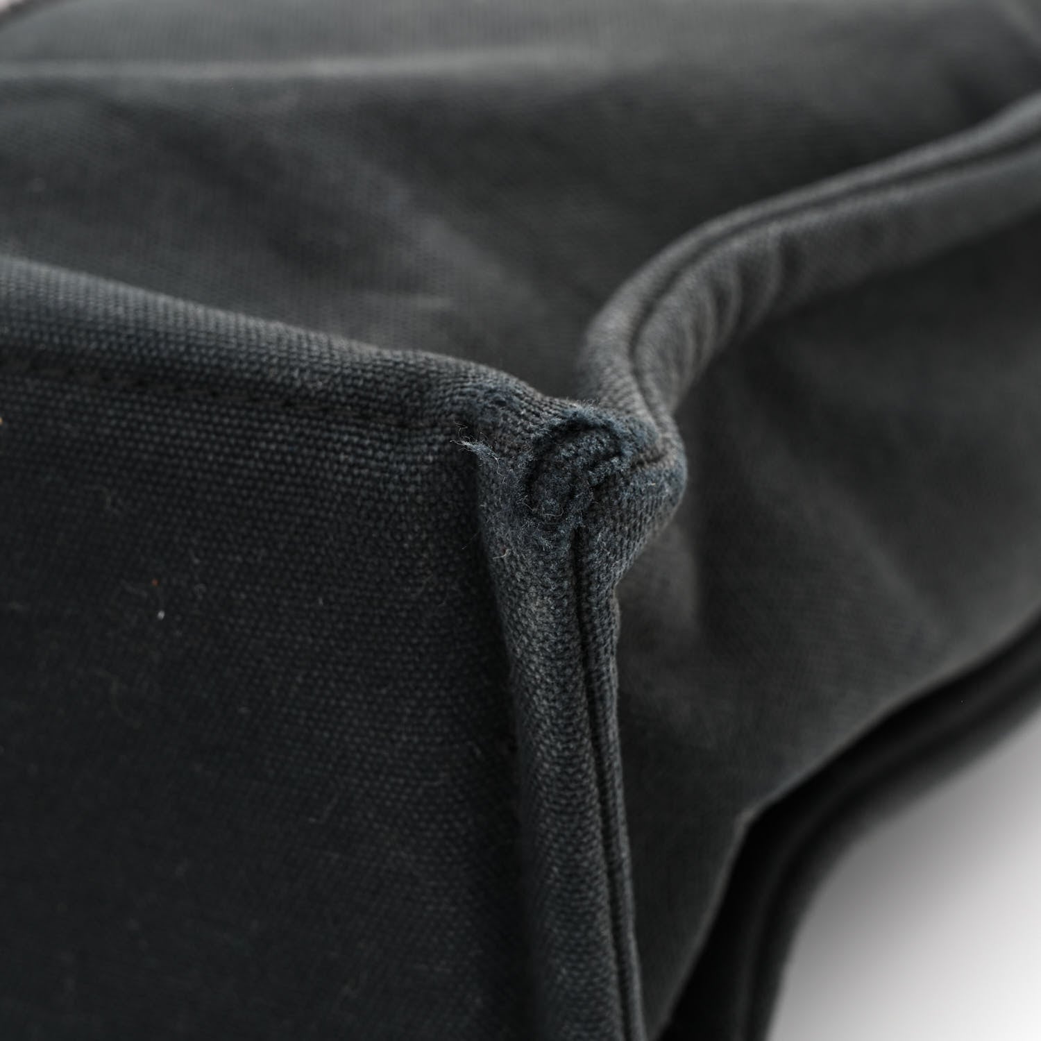Hermes Canvas Herline MM Tote Black 13 of 15