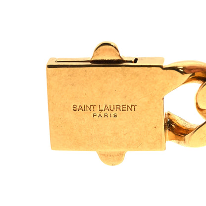Saint Laurent Metal Two Tone Chain Link Bracelet Gold 4 of 5
