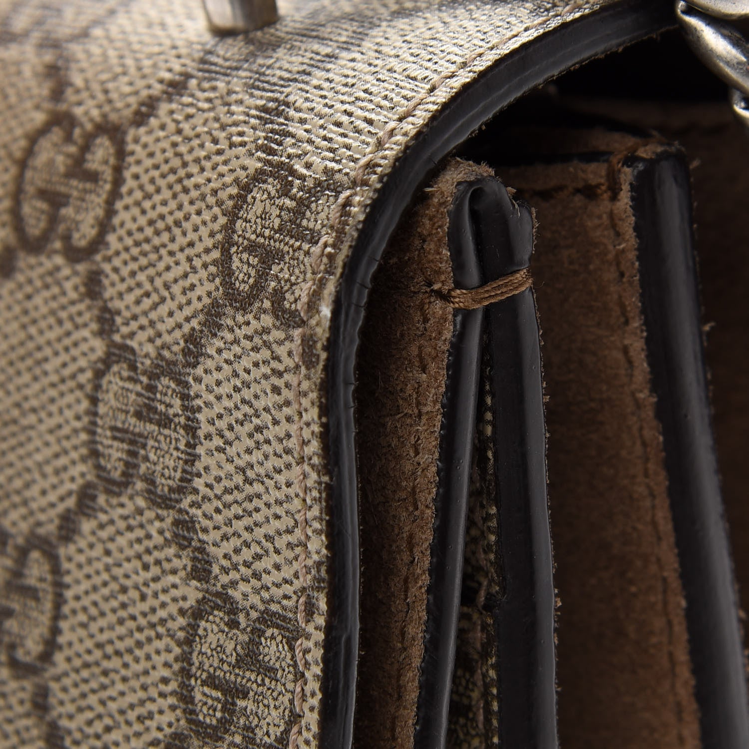 Gucci GG Supreme Monogram Medium Dionysus Shoulder Bag Taupe 12 of 14