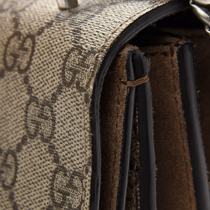Gucci GG Supreme Monogram Medium Dionysus Shoulder Bag Taupe 12 of 14