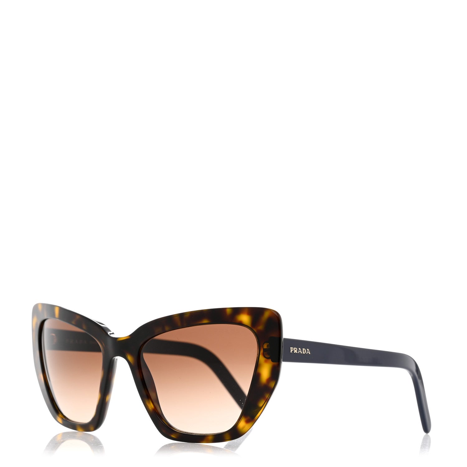Prada Cat Eye Sunglasses SPR 08V Tortoise 1 of 8