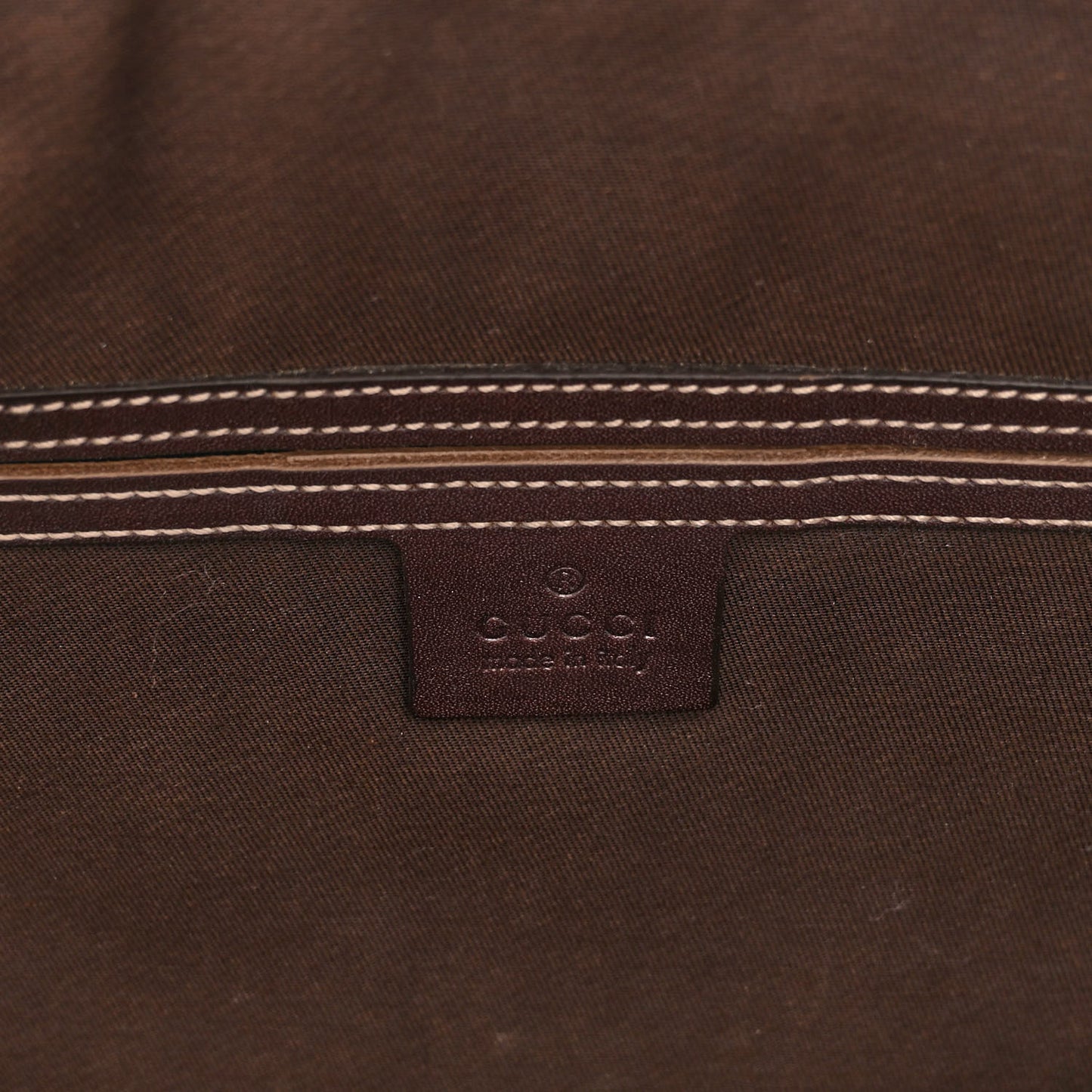 GG Supreme Monogram Selleria Calfskin Briefcase Beige Ebony Cocoa