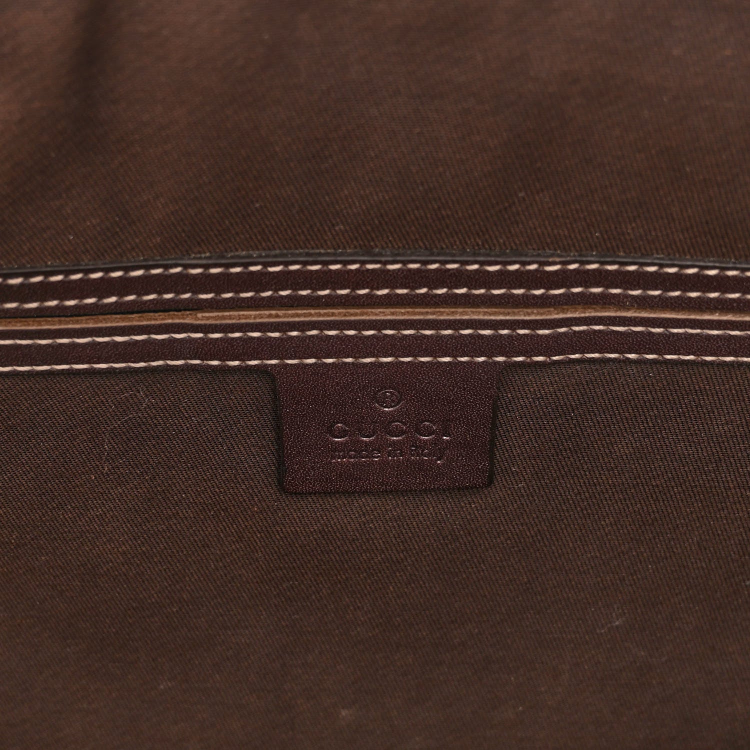 Gucci GG Supreme Monogram Selleria Calfskin Briefcase Beige Ebony Cocoa 6 of 10