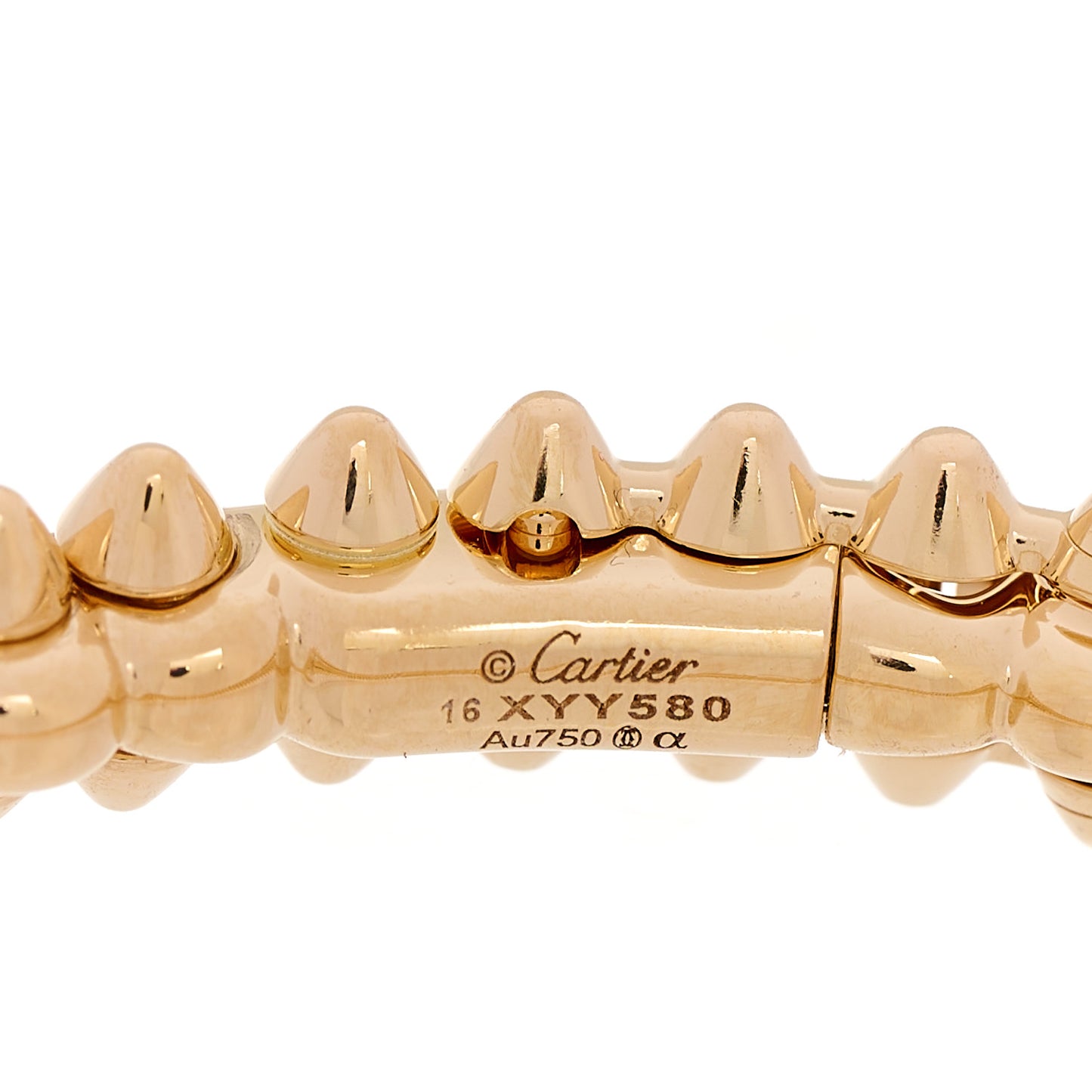 18K Pink Gold Small Clash De Cartier Bracelet 16